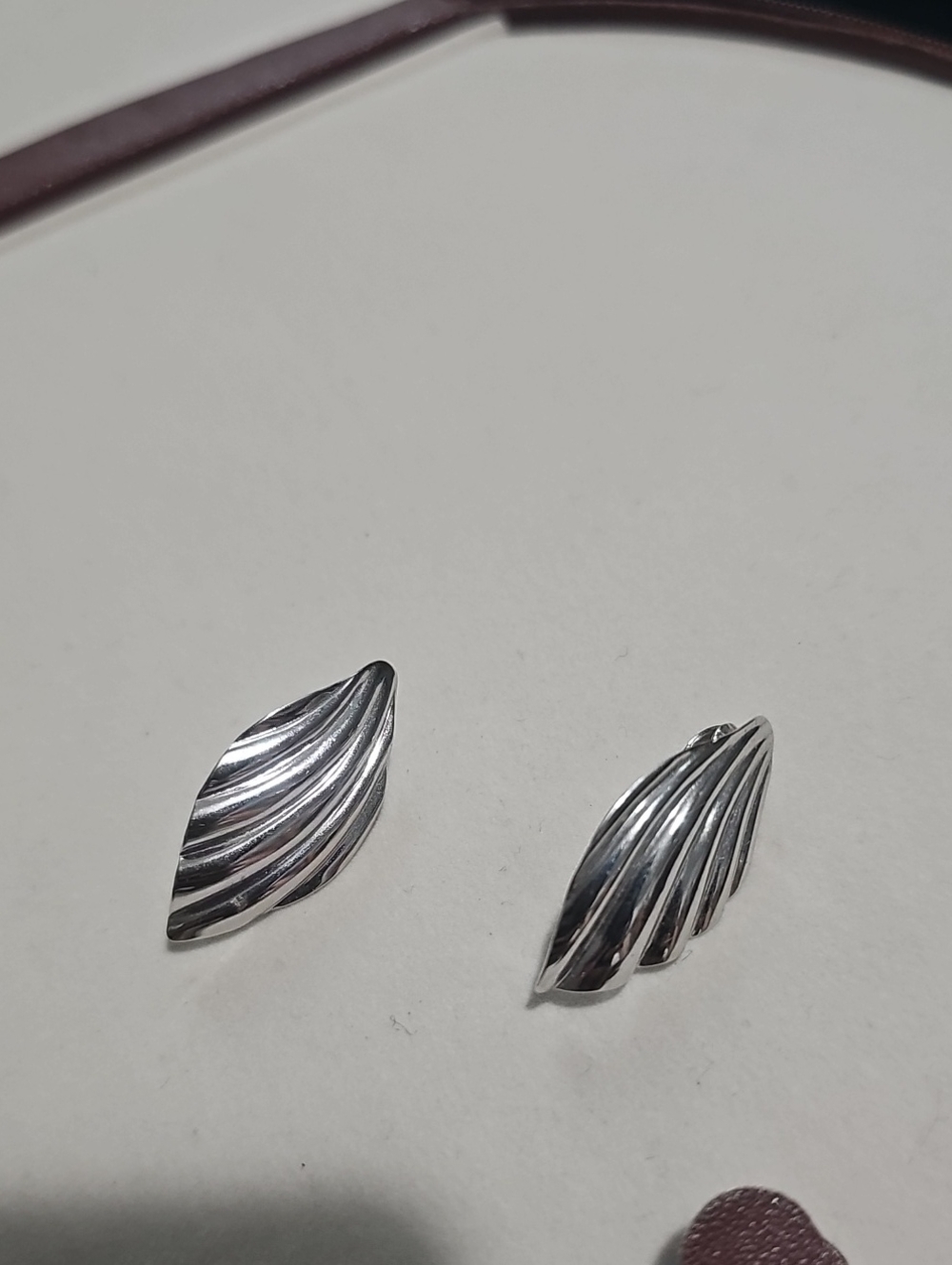 Leaf Wave Clip-On Earrings - Sarah Coventry